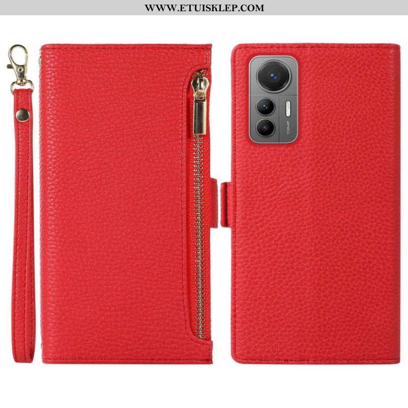 Etui Na Telefon do Xiaomi 12 Lite Etui Folio Przednia Kieszeń I Smycz